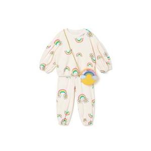 Conjunto de Ropa Estampada de Algodón 100% Estilo Coreano OZKIZ para Niñas de 2 a 7 Años, Moda Infantil al por Mayor para Primavera/Otoño - Product Image 1