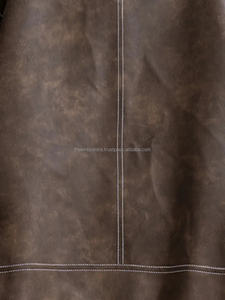 Chaqueta de cuero auténtica personalizada para hombre de alta calidad con cuello levantado y cremallera, chaqueta con precios al por mayor de colores personalizados para hombre - Product Image 5