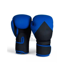 Guantes de boxeo de cuero auténtico de vaca para Muay Thai, MMA, guantes de medio dedo, guantes de boxeo al por mayor - Product Image 1