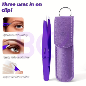 Pince à épiler en acier inoxydable antidérapante robuste, personnalisable avec logo, pour l'épilation et le soin des sourcils – Nouveau produit tendance à prix de gros - Product Image 3