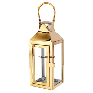 Elegant Design Gold Antique Finish Moroccan <b>Lantern</b> <b>Candle</b> for Home Decoration Hanging & Table Top Use Handmade - Product Image 5