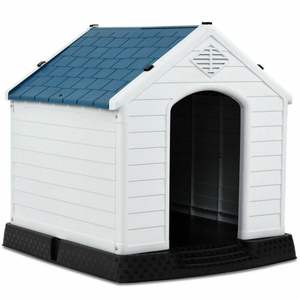 Casa per cani in plastica ventilata con dispositivo di fissaggio per animali domestici - Product Image 5