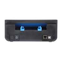 Impresora de Etiquetas Térmicas Brightek WH-P14 de 110 mm con Interfaces USB y LAN, Velocidad de 150 mm/s, Soporte para Códigos de Barras 1D/2D, Color Negro y Blanco
