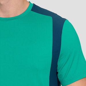 Conjunto de Camiseta y Pantalones Cortos Ligeros y Transpirables para Hombre, Ropa Deportiva de Verano Personalizada OEM, Conjunto de Fitness para Gimnasio con Elasticidad en Cuatro Direcciones - Product Image 3