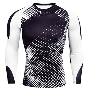 Custom Diving Training Recycled Nylon Rash Guard With UPF 50 Flatlock Seams And Sublimation Short Sleeve <b>Compression</b> <b>Shirt</b> - Product Image 1