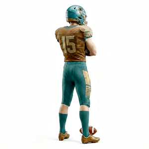 V-Neck Shaped <b>Top</b> Trending American Football Uniform Set Custom Sublimation Printed Sports Clothings Premium Quality Assurance - Product Image 3