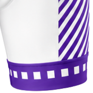 Shorts de cyclisme blancs et violets, rembourrés, respirants, à séchage rapide, extensibles, pour vélo de route, course, entraînement, performance, vêtements de sport - Product Image 3