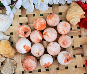 Chakralume Sphère de cristal naturelle en scolecite pêche, pierre de guérison polie, Reiki, méditation, énergie, décoration Feng Shui, vente en gros - Product Image 4