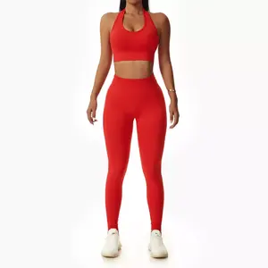Conjunto de Yoga de Verano Personalizado de Alta Calidad para Mujer, Ropa Deportiva, Traje de Gimnasio, Conjunto de Yoga para Correr - Product Image 6