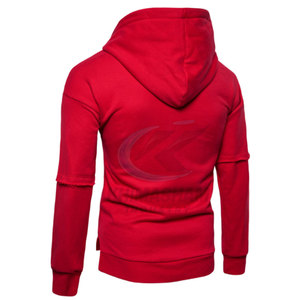 <b>Men</b> Winter Casual <b>Hoodies</b> Customized Color Cotton Blended Solid Fleece Regular Fit <b>Hoodies</b> <b>for</b> <b>Men</b> - Product Image 4