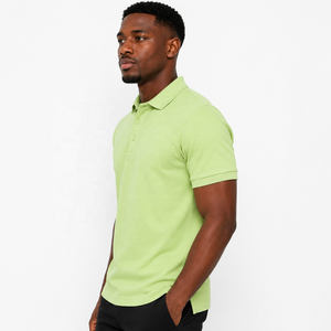 Custom <b>Men's</b> Light <b>Green</b> <b>Polo</b> <b>Shirt</b> 100% Cotton Pique Short Sleeve Golf <b>Polo</b> <b>Shirt</b> OEM ODM Private Label Casual <b>Polo</b> <b>Shirt</b> - Product Image 5
