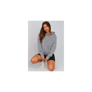 Sweat-shirt à capuche oversize pour femme, en molleton, décontracté, coupe ample, manches longues, streetwear - Product Image 4