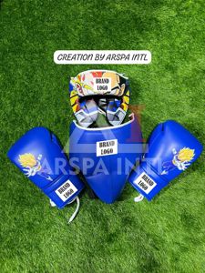 Conjunto de Boxeo Profesional de Fábrica, Nuevo, Color Azul Rey, con Estampado de Goku, Estilo Ganador, para Kickboxing y Sparring - Product Image 1