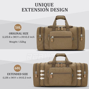 Multipurpose Lightweight Foldable Travel <b>Bag</b> for Gym Sports <b>Trips</b> Daily Use Durable Cardura Material Zipper Eco-Friendly Design - Product Image 5