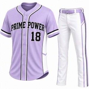 Tenue de baseball athlétique tendance, maillot de baseball personnalisé, vêtements de sport à séchage rapide, vêtements de baseball en gros - Product Image 5