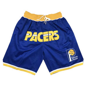 Pantalones Cortos Deportivos Personalizados de Poliéster Sublimado para Hombre, Estilo Hip Hop, con Bolsillos con Cremallera, Talla Grande, Secado Rápido, Malla Transpirable - Product Image 2