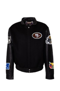 แจ็คเก็ตวาร์ซิตี้ขนสัตว์และหนัง SAN FRANCISCO 49ERS - Product Image 1