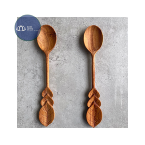Cuillères en bois naturel de haute qualité en gros – Couverts écologiques jetables et réutilisables en gros - Product Image 1