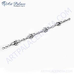 Lastest Luxury Cubic Zirconia <b>Gemstone</b> Silver <b>Bracelet</b> - Product Image 1