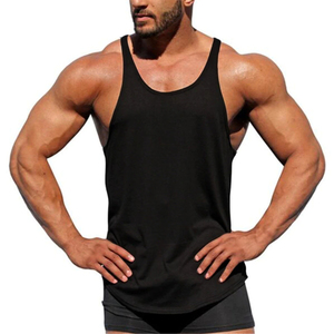 Men's <b>Vintage</b> O-Neck Gym <b>Tank</b> <b>Top</b> Premium Quality Cotton Spandex Custom Logo Casual Summer Eco-Friendly Breathable Quick Dry - Product Image 4