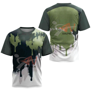 เสื้อยืดโพลีเอสเตอร์แขนสั้นแบบแห้งเร็วสำหรับทุกเพศ พิมพ์ลายแบบซับลิเมชั่น เหมาะสำหรับวิ่งมาราธอนสำหรับผู้ชาย - Product Image 3