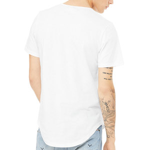 เสื้อยืดแขนสั้นคอกลมสไตล์ยูนิเซ็กส์ เสื้อยืดคอกลมสีขาวทรงกลม - Product Image 3