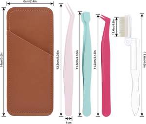 Pinzas Profesionales para Extensión de Pestañas, Pinzas para Pestañas con Logotipo Personalizado, Pinzas de Acero Inoxidable - Product Image 5