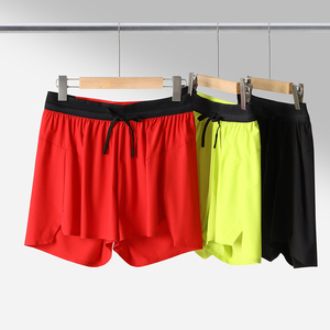 Shorts de course pour hommes à séchage rapide et respirants, avec cordon de serrage, taille mi-haute, sans coutures, pour la gym, avec logo personnalisé, shorts de sport - Product Image 2