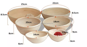 Doublure de panier ovale en rotin naturel, assiette à pain long, de haute qualité, imperméable à l'huile - Product Image 2