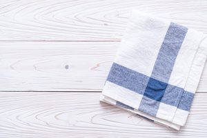 Essuie-tout de cuisine teint en fil, qualité supérieure, 100% coton et lin, séchage rapide, technique de tissage rayé, chiffon de nettoyage. - Product Image 4