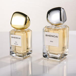 Fragrance High Quality in Stock Rectangle Crimp 30ml 50ml Glass Bottle Perfume <strong>Spray</strong> Bottle with Label <strong>Window</strong> - Product Image 2