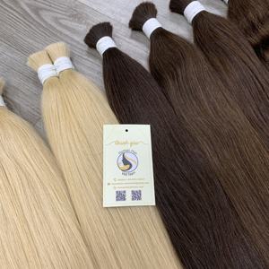 Nueva Llegada Cutícula Alineada Natural Recto Rubio Ondulado Doble Dibujado A Granel Cabello Humano - Product Image 6