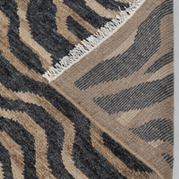 Tapis noué fait main traditionnel vieilli aux motifs médaillon vibrants en laine/soie turque, écologique, antidérapant et résistant à la saleté