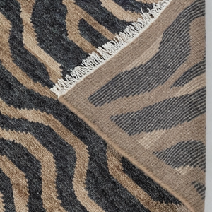 Tapis noué fait main, motifs médaillon turcs vibrants en laine/soie, écologique, antidérapant, résistant à la saleté, adapté aux animaux domestiques, 1 pièce - Product Image 4