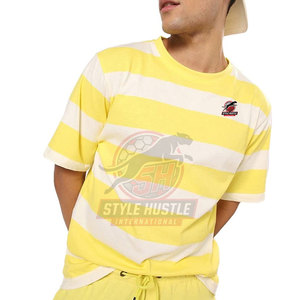 Camiseta de moda estampada 100% algodón para hombre, de alta calidad, cuello redondo, corte holgado, talla grande. - Product Image 3