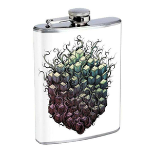 Petaca de Acero Pulido Martillado Brillante para Licores en Oferta - Product Image 3