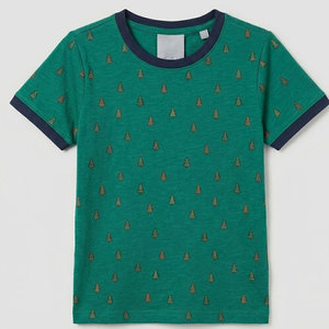 T-shirts pour enfants 100% coton, tissu polaire lavé et respirant, manches courtes, confortables pour l'extérieur et l'usage quotidien - Product Image 1