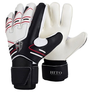 Gants de gardien de but de football respirants noir et blanc de qualité supérieure, conception OEM, tendance du moment, vente en gros - Product Image 1