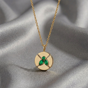 Wholesale Yellow Gemstone Necklace 18K Gold Plated Round Faceted Crystal Pendant Handmade Jewelry Gift for Women Bulk Supply - Product Image 5