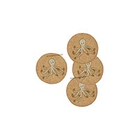 Sous-verres perlés faits main personnalisés, dernières créations décoratives perlées personnalisées, sous-verres promotionnels perlés, cadeau pour la maison