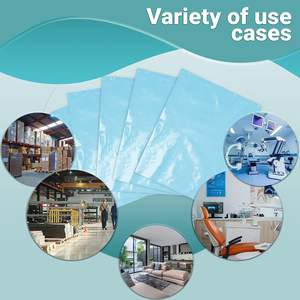 Pack 200 <b>Blue</b> Low Density Polyethylene Covers <b>Roll</b> 20x18x30 Size for Home Equipment Industrial Health Needs Great Safety Product - Product Image 3