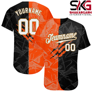 Camiseta de béisbol rosa personalizada con estampado de esqueleto, ropa deportiva con botones, nombre del equipo personalizado, camiseta con nombre y número - Product Image 5