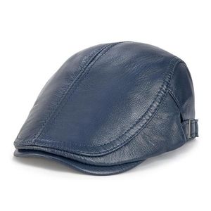 Nouvelle casquette en cuir PU pour homme 2026 – Casquette de baseball classique noire unie en cuir pour l'automne et l'hiver, idéale pour l'extérieur - Product Image 2