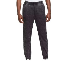 High Quality Customizable Men's Acid Wash <b>Trouser</b> Distressed Streetwear Regular Fit Acid Wash <b>Trouser</b> - Product Image 1