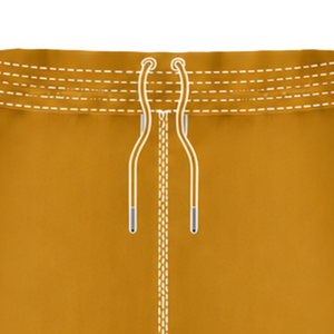Mustard <b>Yellow</b> White Rugby <b>Shorts</b> Elastic Waist Drawstring Athletic Performance Training Match Team Sportswear Lightweight Rugby - Product Image 5
