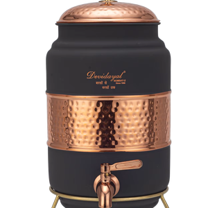 pure copper <b>water</b> stotage <b>container</b>/pot for daily hydration handmade copper bottle for health wellness - Product Image 1