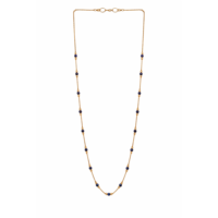 Collier à chaîne perlée Namivaa avec perles de cristal bleues, bijoux élégants pour femmes, cadeau tendance à porter au quotidien