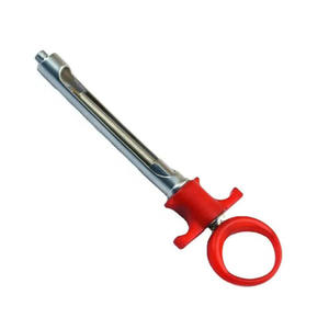 Seringue aspirante légère et réutilisable de 1,8 ml, cartouche en acier inoxydable, anesthésie dentaire, chirurgie, manuelle, poignée en plastique rouge - Product Image 2