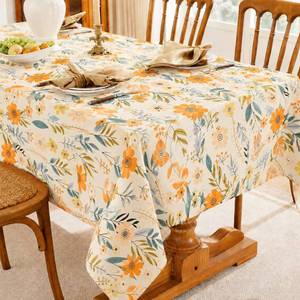 Nouveauté, style moderne, nappes de table rondes de luxe en coton 100% pur, brodées, avec logo personnalisé - Product Image 3