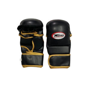 Guantes de Boxeo Personalizados para Gemelos, Negros, para Grappling, Muay Thai, MMA, Medios Dedos, OEM, ODM, Profesionales, para Entrenamiento Deportivo - Product Image 1